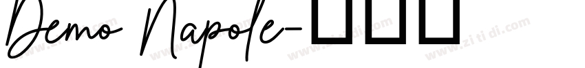 Demo Napole字体转换